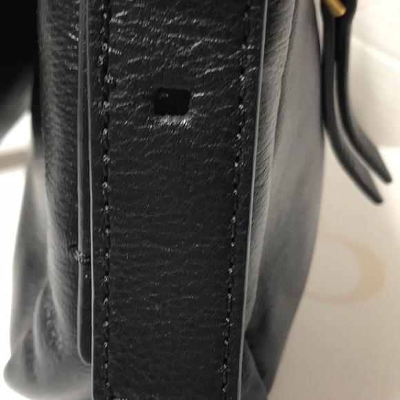 Fossil leather crossbody bag with adjustable strap and aged bronze hardwa. NWOT - Picture 7 of 10